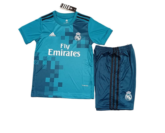 17-18 Retro Kids Real Madrid third Kit