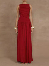 Ruched Sleeveless Maxi Dress