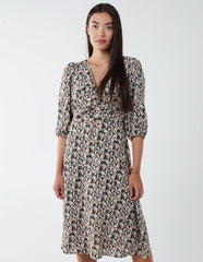Knot Front Keyhole Dress