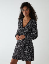 Lace Trimmed Mini Dress