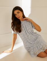 Jacquard Smock Mini Dress