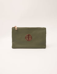 Detailed Zip Up Purse With Detachable Strap