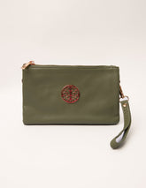 Detailed Zip Up Purse With Detachable Strap