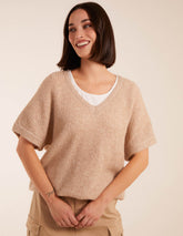 V-Neck Knitted Top