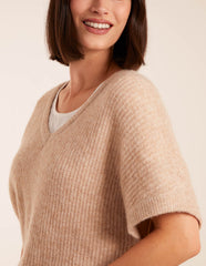 V-Neck Knitted Top