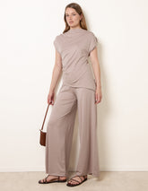 Soft Jersey Asymmetric Hem Set