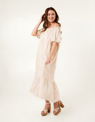 Off-Shoulder Bardot Ruffle Dress
