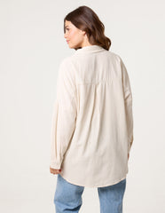 Shirt With Golden Palm Trees