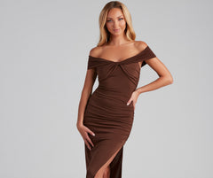 Catalina Twist Front Maxi Formal Dress