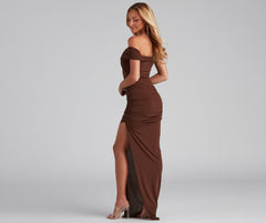 Catalina Twist Front Maxi Formal Dress