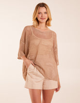 V Neck Crochet Top