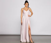 Noelle Formal Woven Glitter Ball Gown