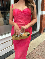 Rosalita Pink Floral Slip Maxi Dress
