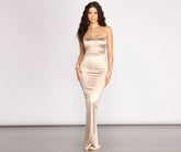 Sable Formal Satin Sleeveless Dress