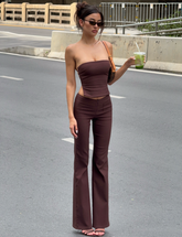 GWENDOLINE PANT - CHOCOLATE