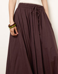 Gathered Panel Maxi Skirt