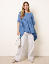 Gathered Oversized Top