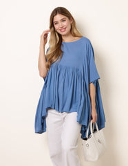 Gathered Oversized Top