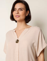 Short-Sleeve Tunic Top