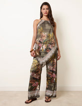 Palm Tree Print in Two Piece Set