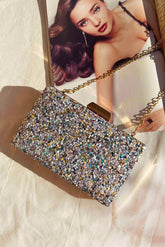 Glimmering Temptation Clutch Bag - Blue