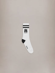 MA CORE LOGO SOCKS - White Black - AMIRI