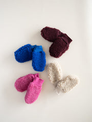 MERINO WOOL TEDDY MITTENS