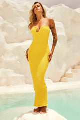 Saya Midi Dress - Yellow