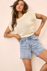 Soft Hours Knit Top - Cream