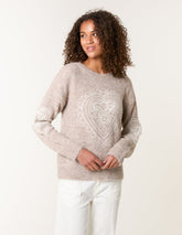 Jumper With Embroidered Heart