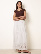 Crochet Detailed Maxi Skirt