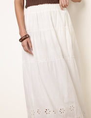 Crochet Detailed Maxi Skirt