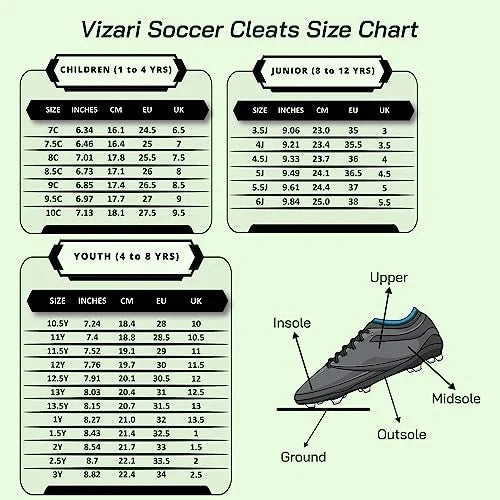 9342 - Zodiac Junior Outdoor Cleats 1
