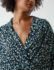 Draped Dip Hem Long Top