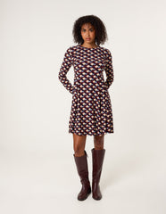 Crew Neck Mini Dress