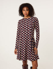 Crew Neck Mini Dress