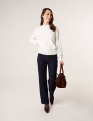 Argyle Texture Knit Jumper