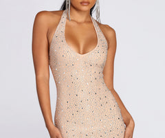 Kim Rise And Slay Halter Mini Dress