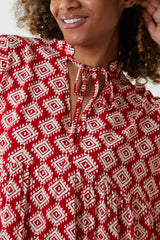 Abstract Geometric Tunic Dress