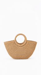 Sandy Shores Straw Bag - Khaki