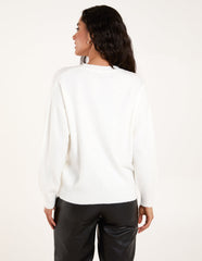 Embellished Sequin Butterfly Jumper