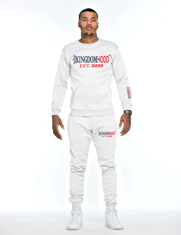Authentic Kingdomhood sweatsuits with embroidered logo