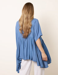 Gathered Oversized Top