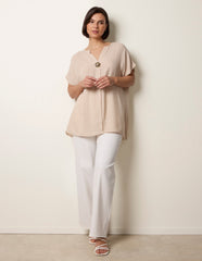 Short-Sleeve Tunic Top