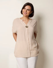 Short-Sleeve Tunic Top