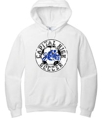 Capital High Soccer ball logo Jerzees® NuBlend® Pullover Hooded Sweatshirt