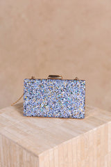 Glimmering Temptation Clutch Bag - Blue