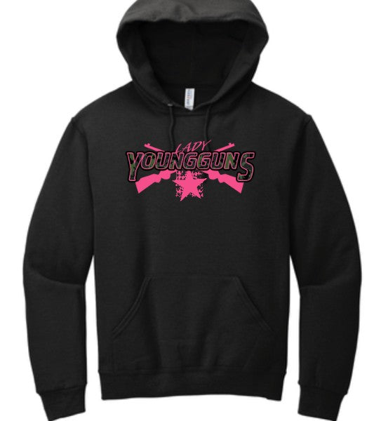 Jerzees® NuBlend® Pullover Hooded Sweatshirt  996  YoungGuns Girls Logo