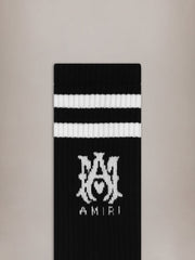 MA CORE LOGO SOCKS - Black White - AMIRI