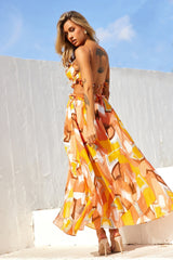 Meanwhile Maxi Dress - Orange